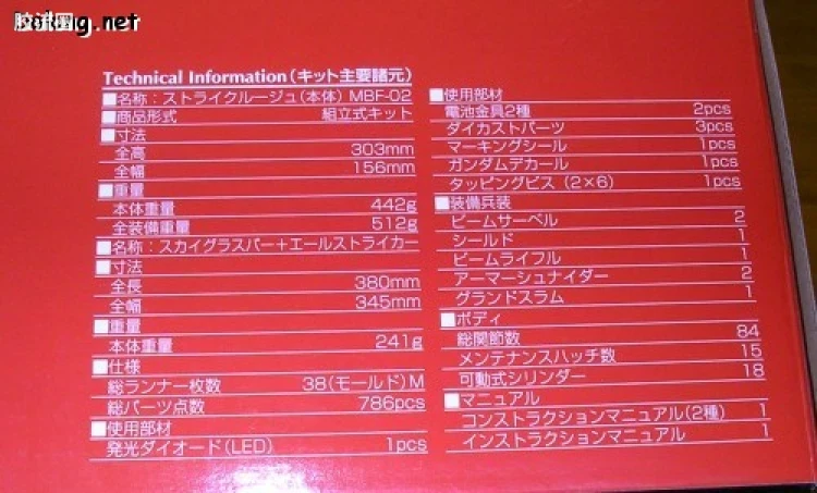 PG 普通版 MBF-02+AQM/E-X01 空装强袭嫣红 + FX-550 空中霸王 - 图片
